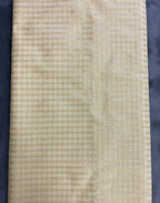 Exquisite Pure Bengaluru Silk Crepe Saree with Rudrakshi Golden Zari Border | Checks Patterns