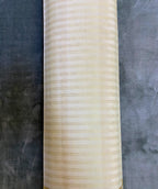 Exquisite Pure Bengaluru Silk Crepe Saree with Golden Zari Bentex Border | Stripes