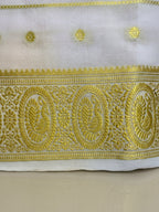 Exquisite Pure Bengaluru Silk Crepe Saree | 1000 Butta | TS0027002