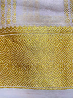 Exquisite Pure Bengaluru Silk Crepe Saree: Rich Pallu Intricate Motifs.